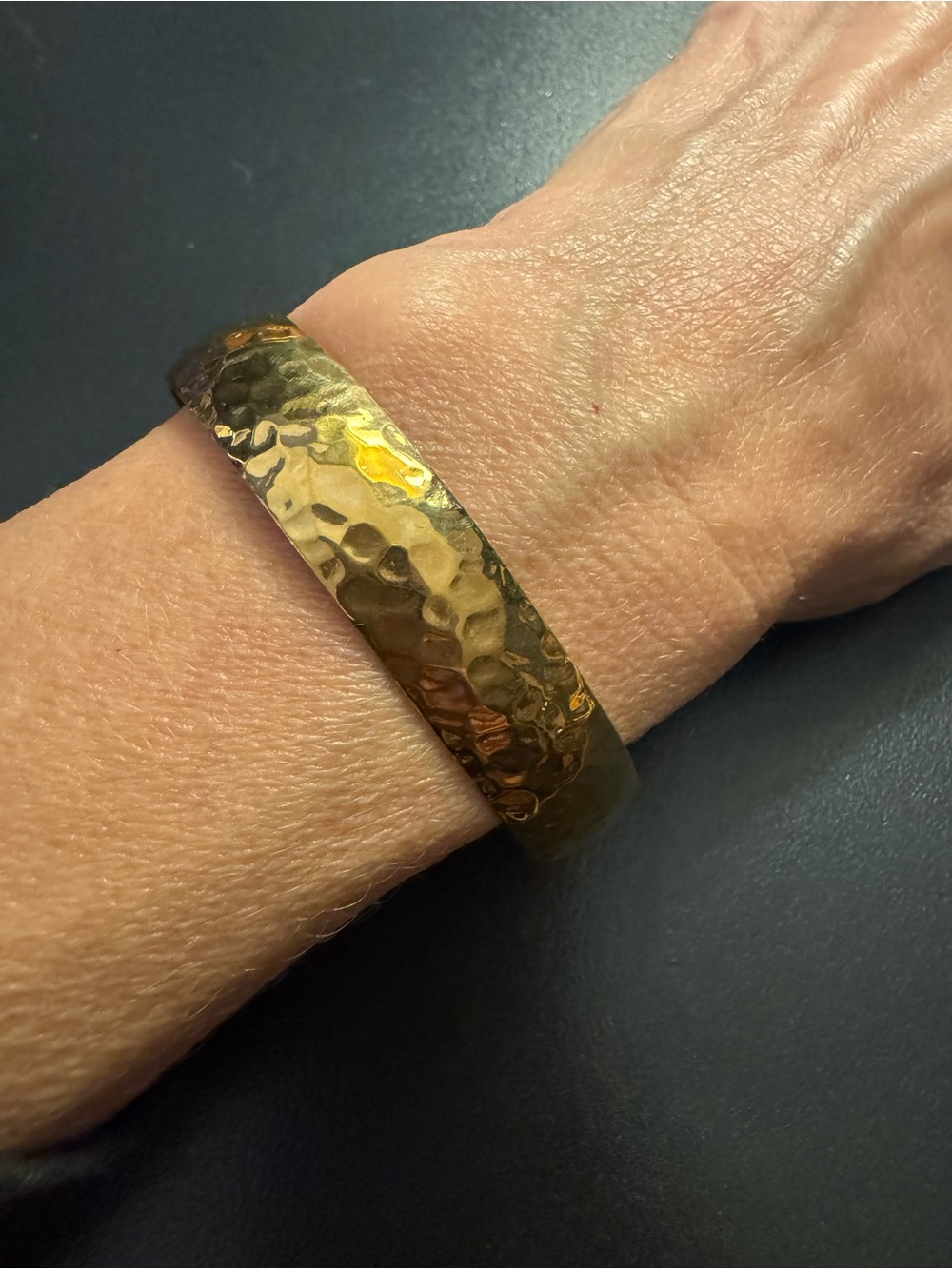 Hammered Copper Cuff Bracelet
